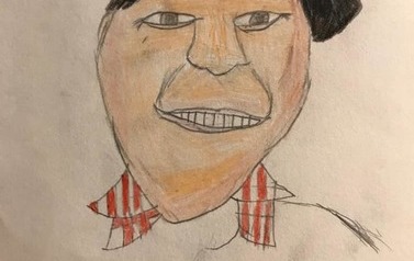 Praca plastyczna wykonana na konkurs Portret Babci.