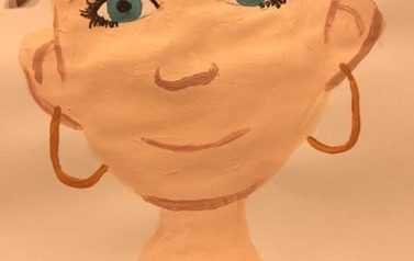 Praca plastyczna wykonana na konkurs Portret Babci.